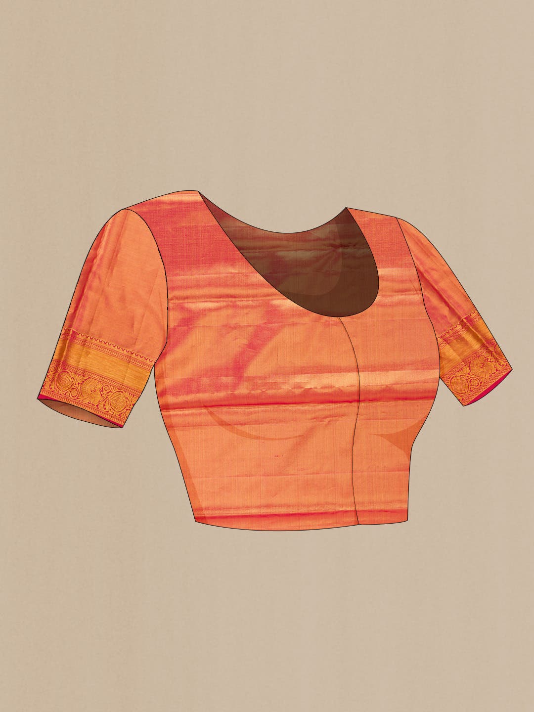 Gold Kanchipuram Tissue Silk Saree