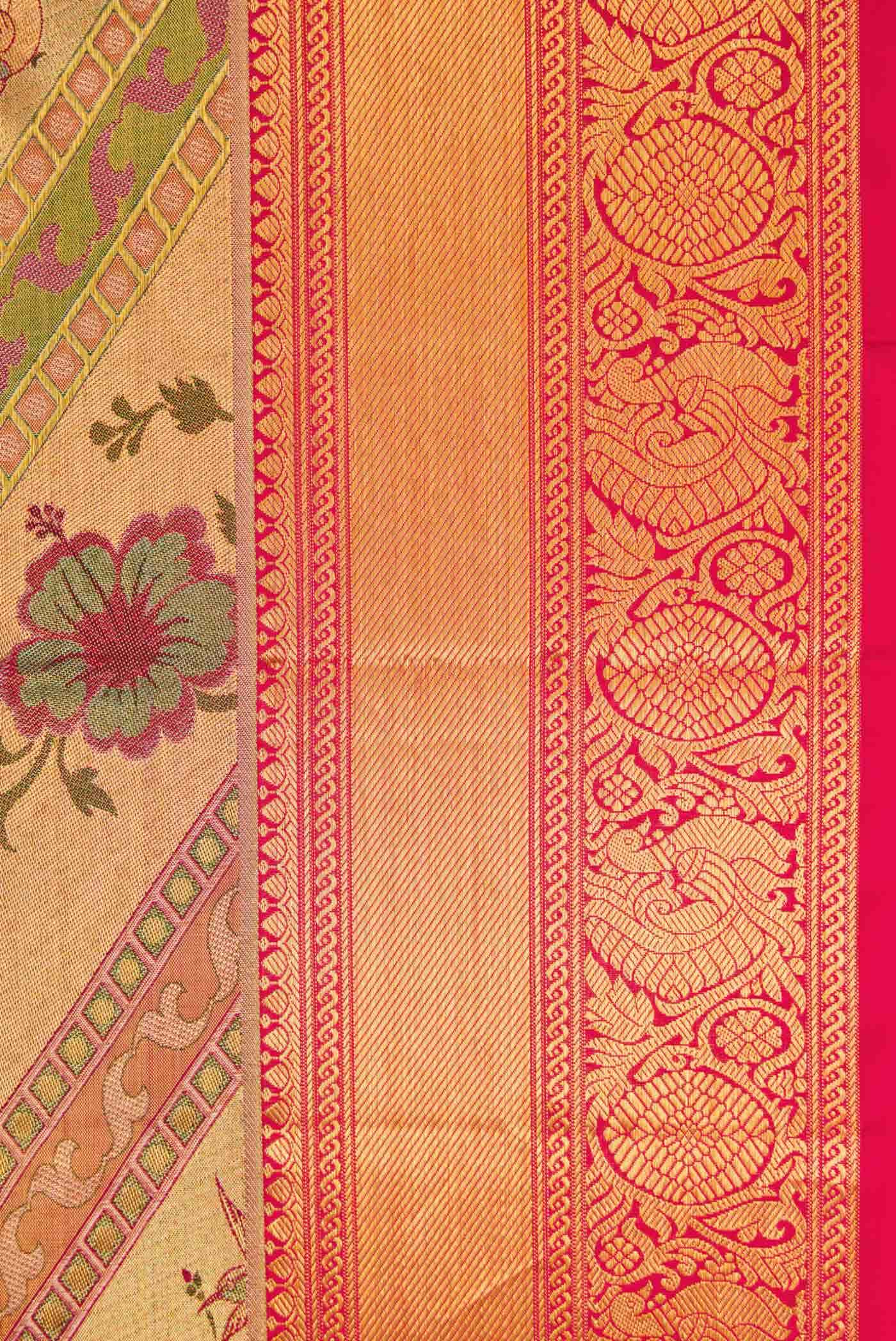 Gold Kanchipuram Tissue Silk Saree