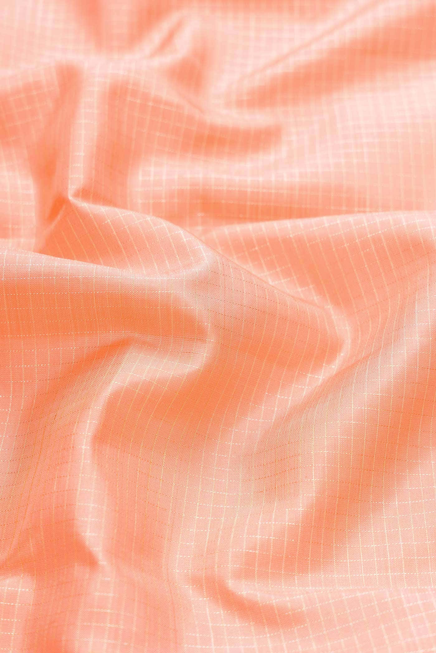 Peach Kanchipuram Silk Saree