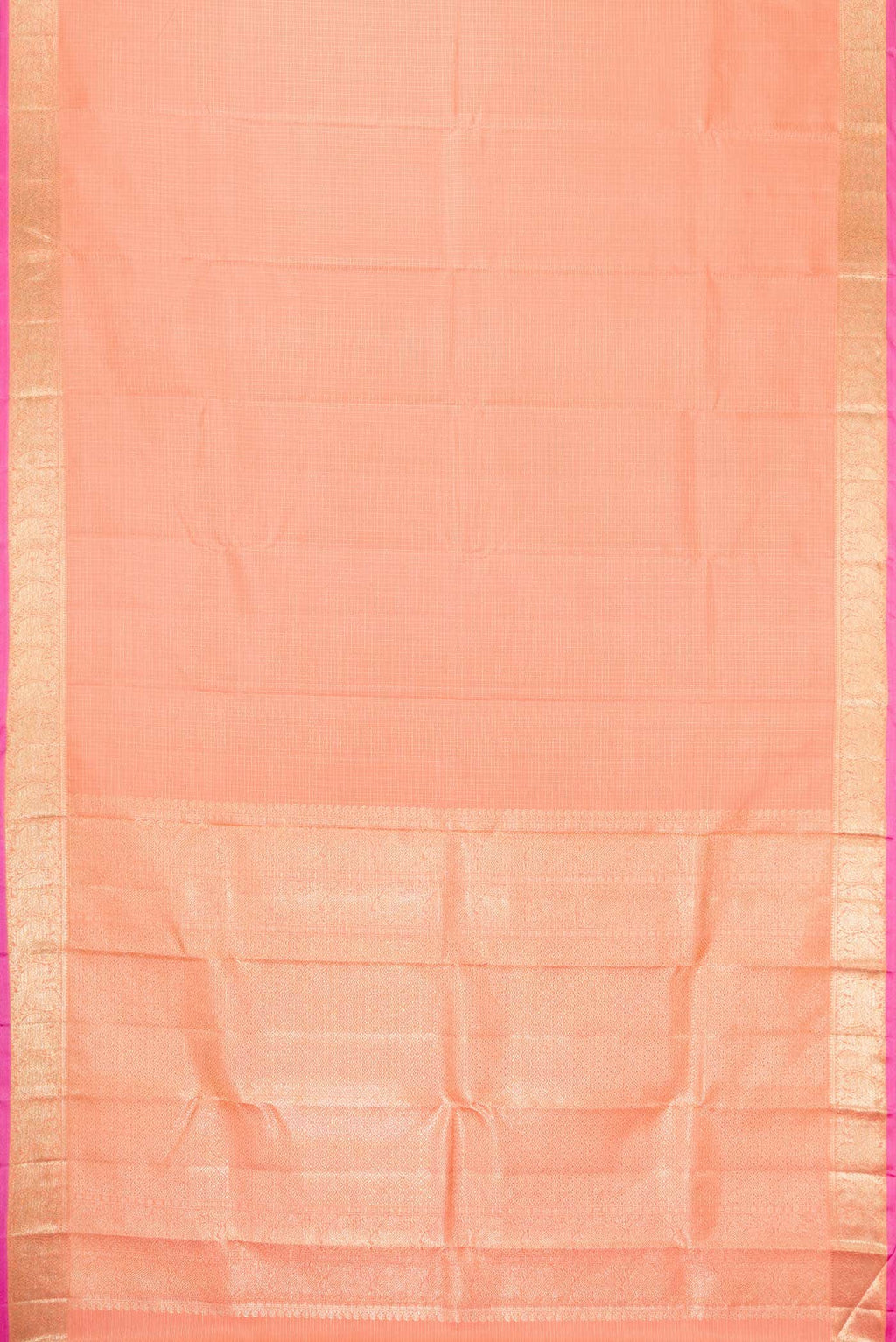 Peach Kanchipuram Silk Saree