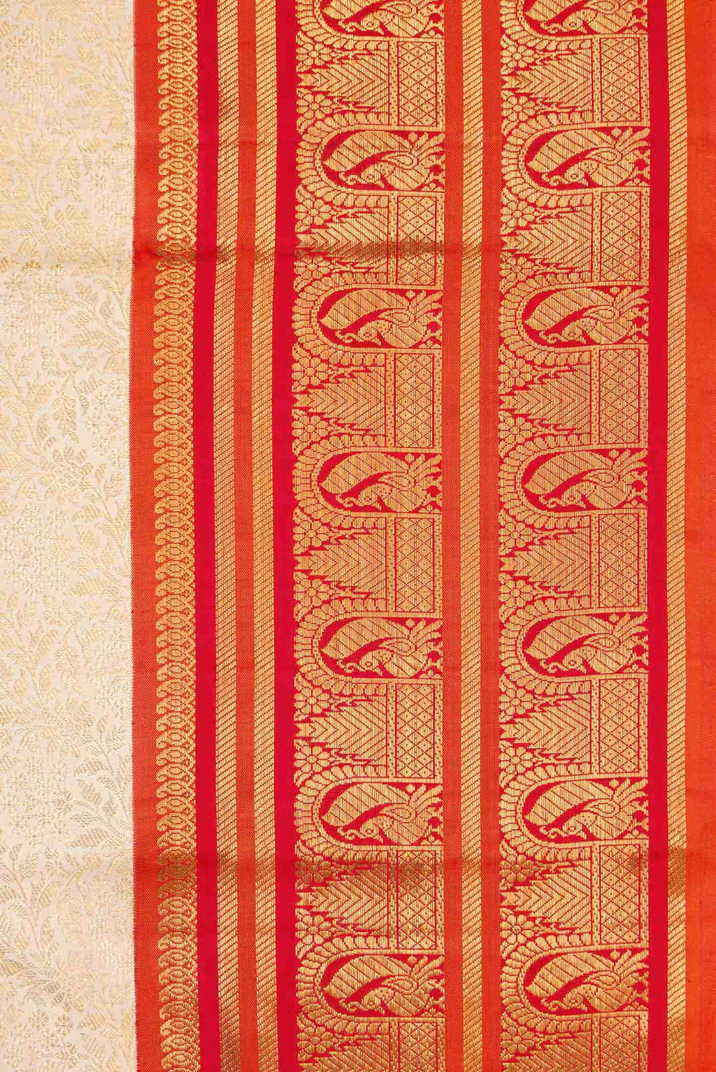 Sandal Kanchipuram Silk Saree