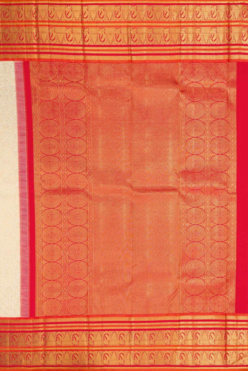 Sandal Kanchipuram Silk Saree