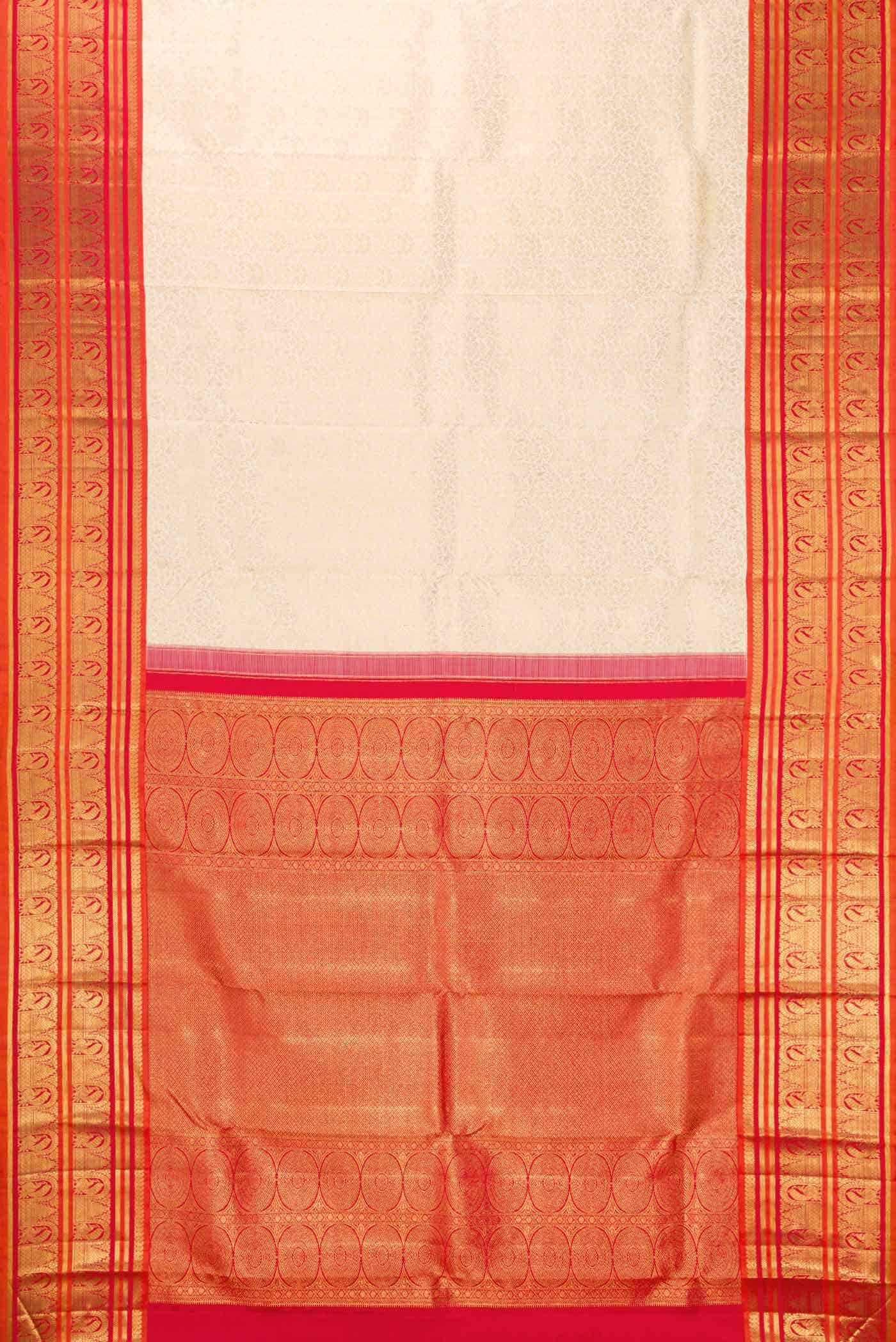 Sandal Kanchipuram Silk Saree