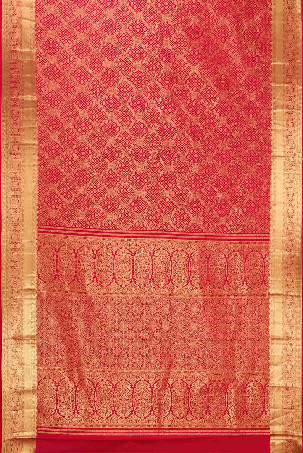 Imperial Red Kanchipuram Silk Saree