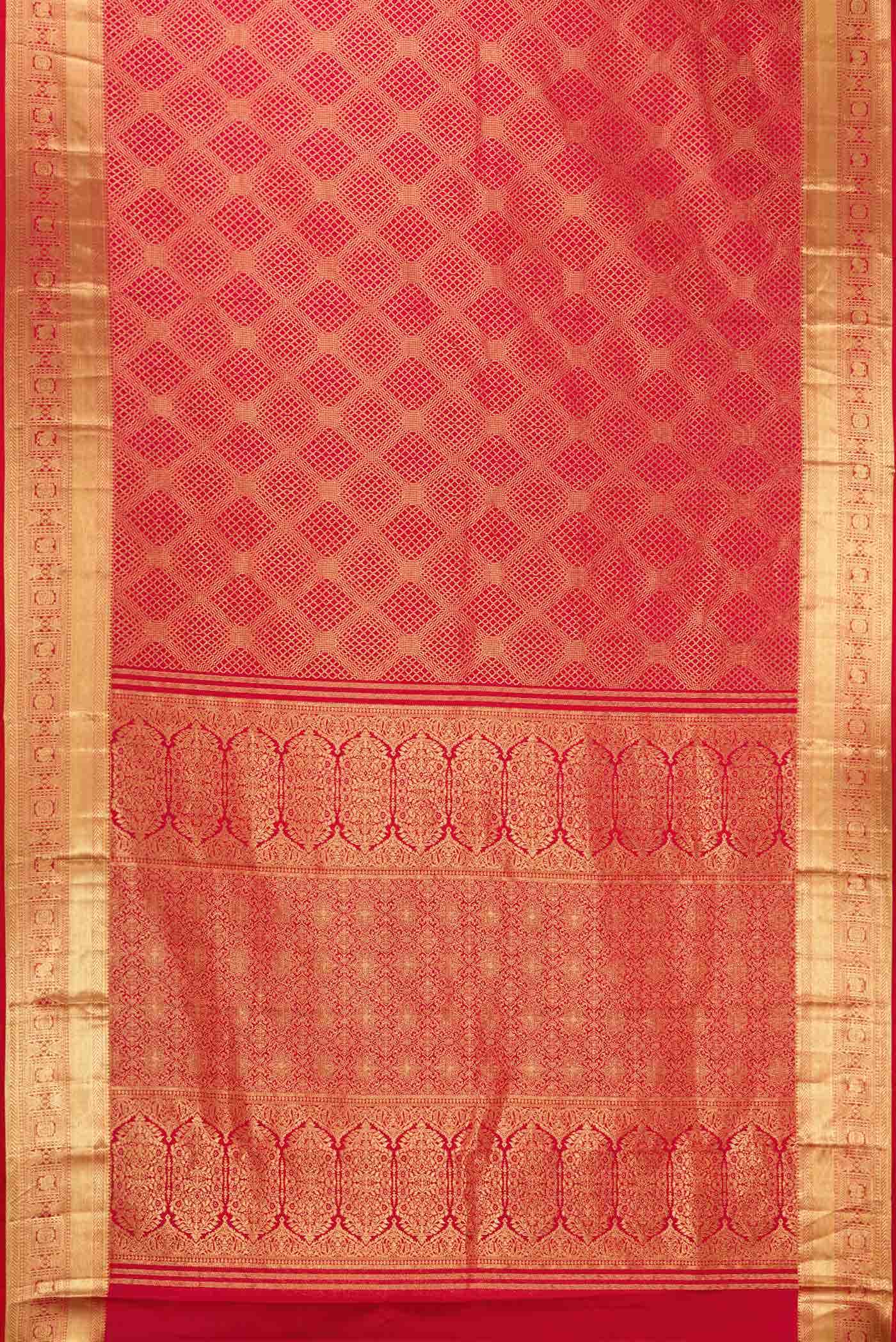 Imperial Red Kanchipuram Silk Saree
