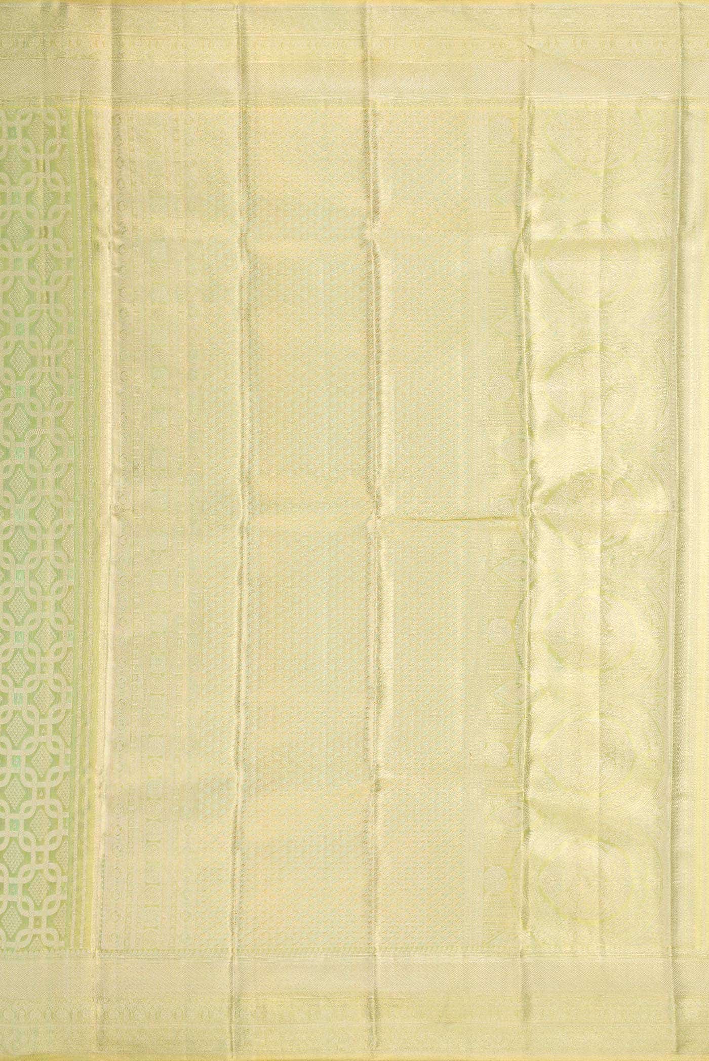Light Green Dual Tone Kanchipuram Tissue Silk Saree