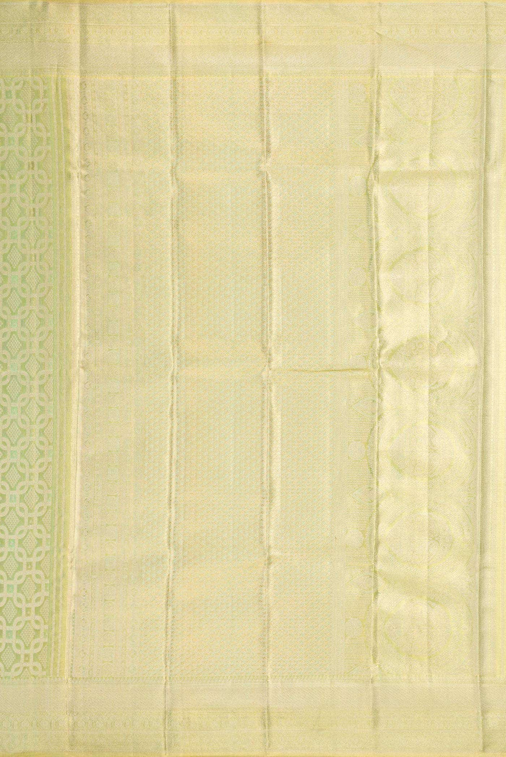 Light Green Dual Tone Kanchipuram Tissue Silk Saree