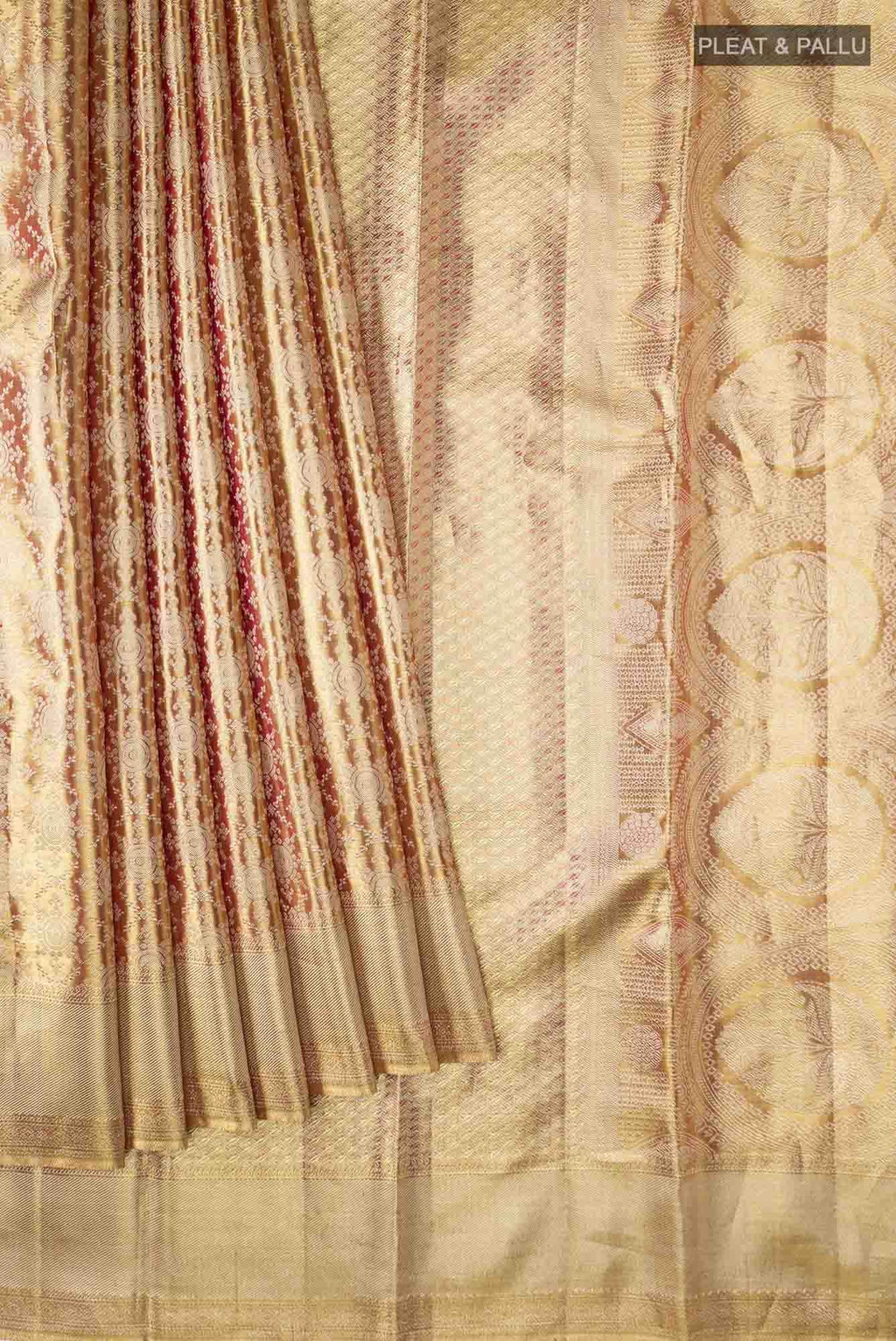 Gold Kanchipuram Tissue Silk Saree