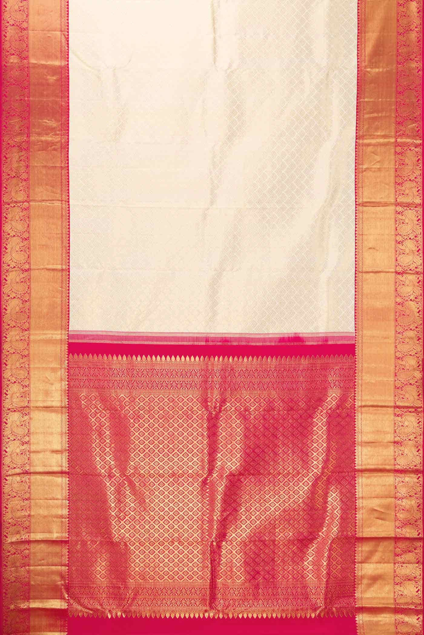 Sandal Kanchipuram Silk Saree