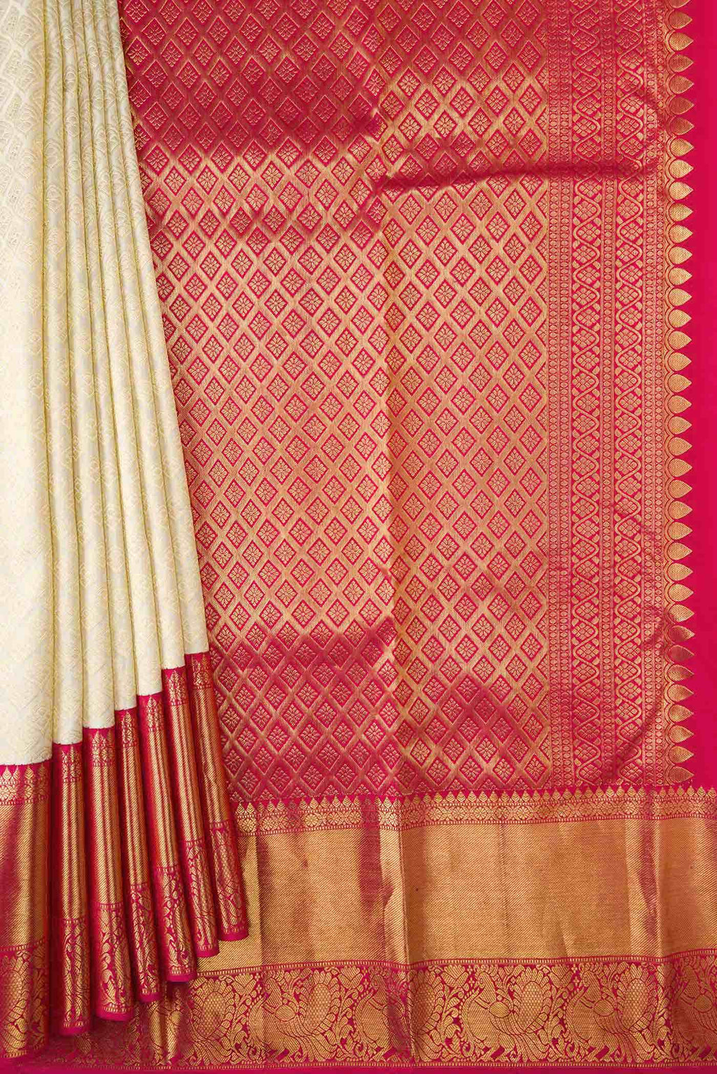 Sandal Kanchipuram Silk Saree