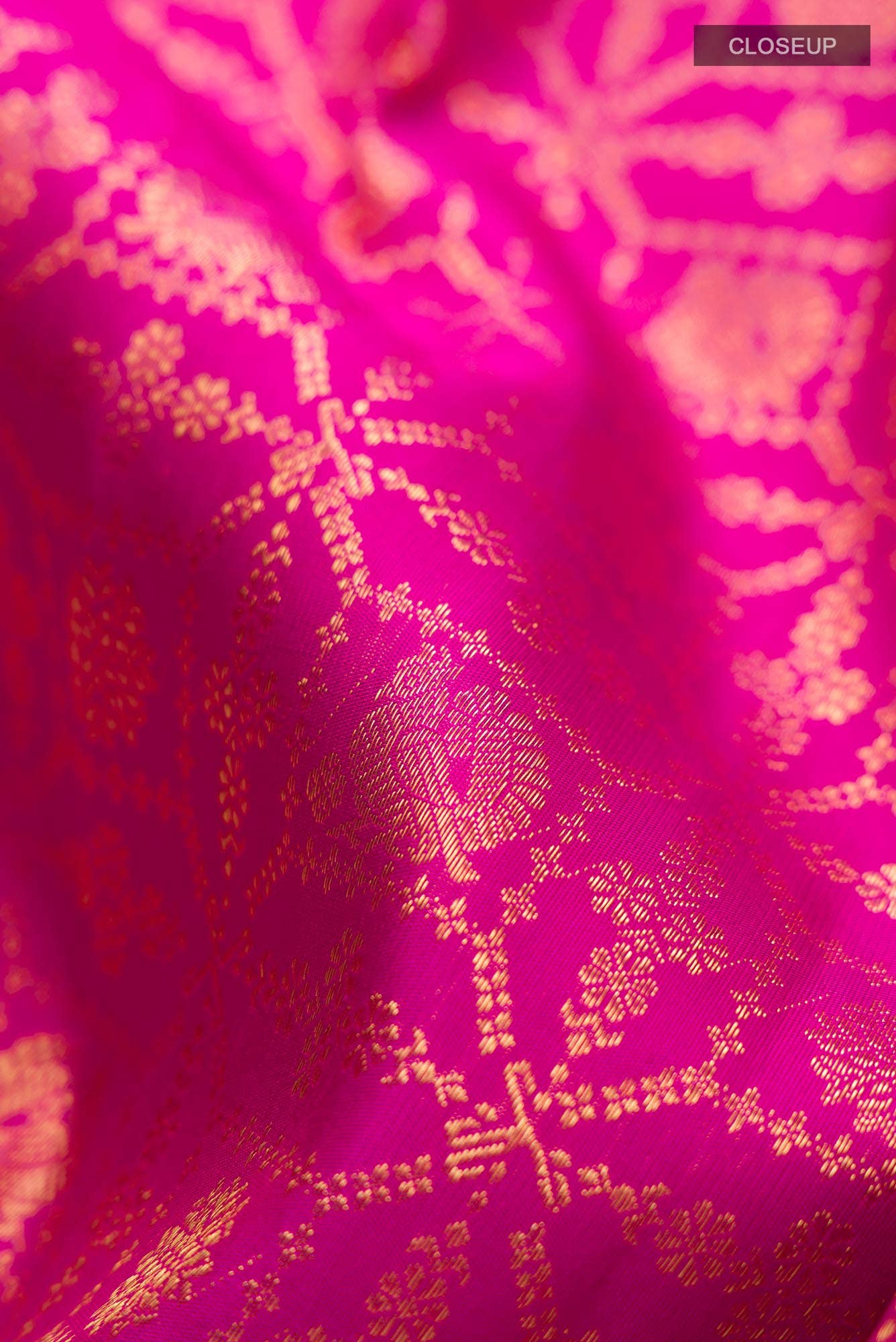 Pink Kanchipuram Silk Saree