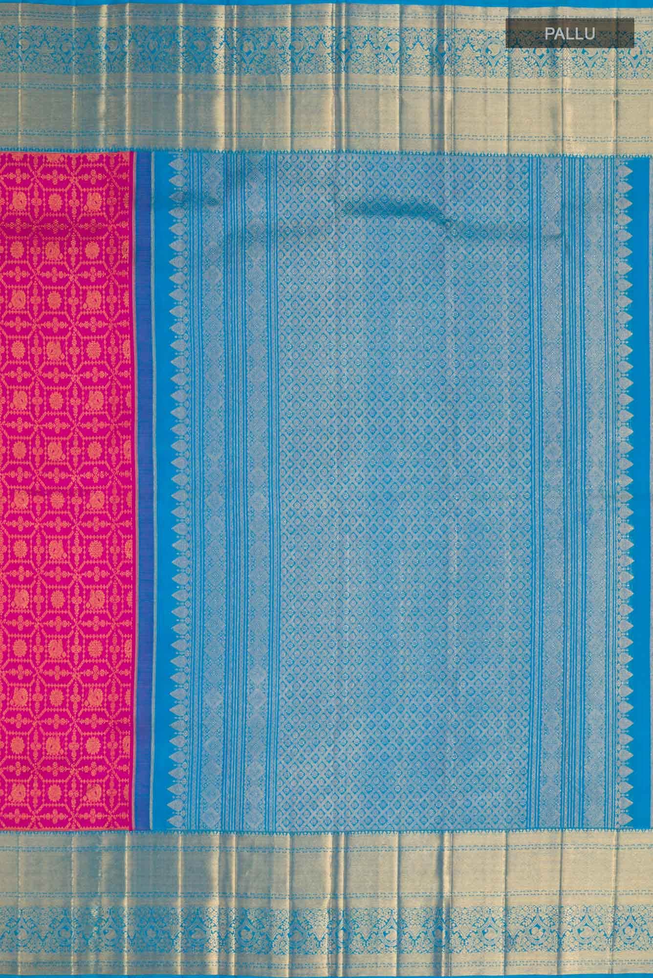 Pink Kanchipuram Silk Saree