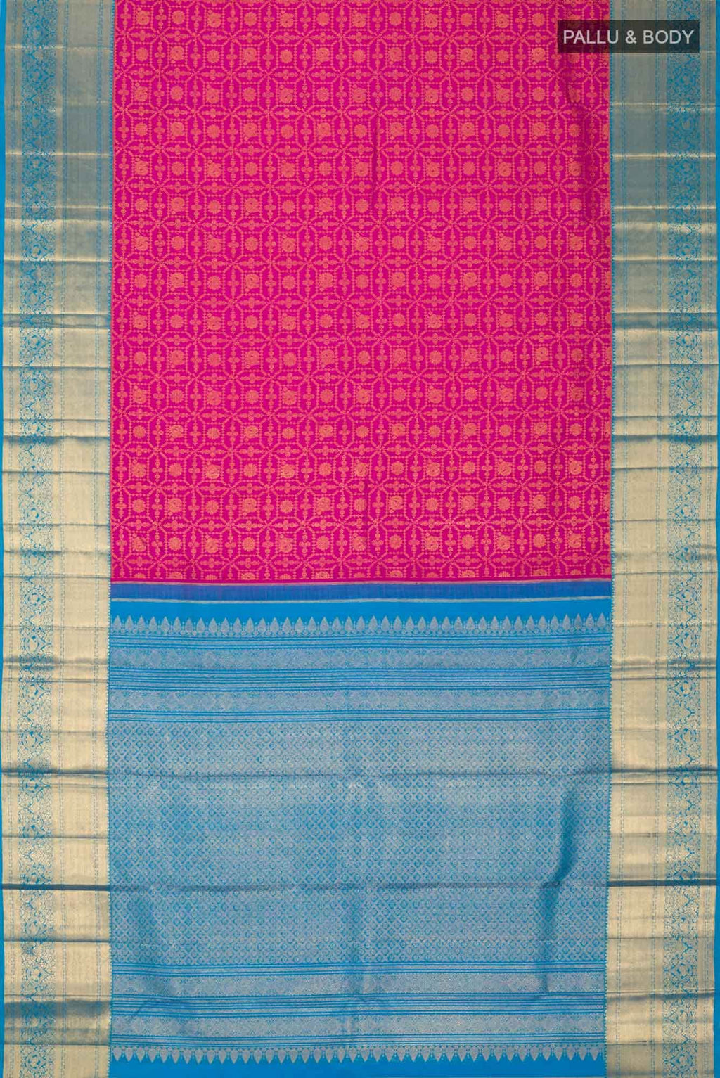 Pink Kanchipuram Silk Saree