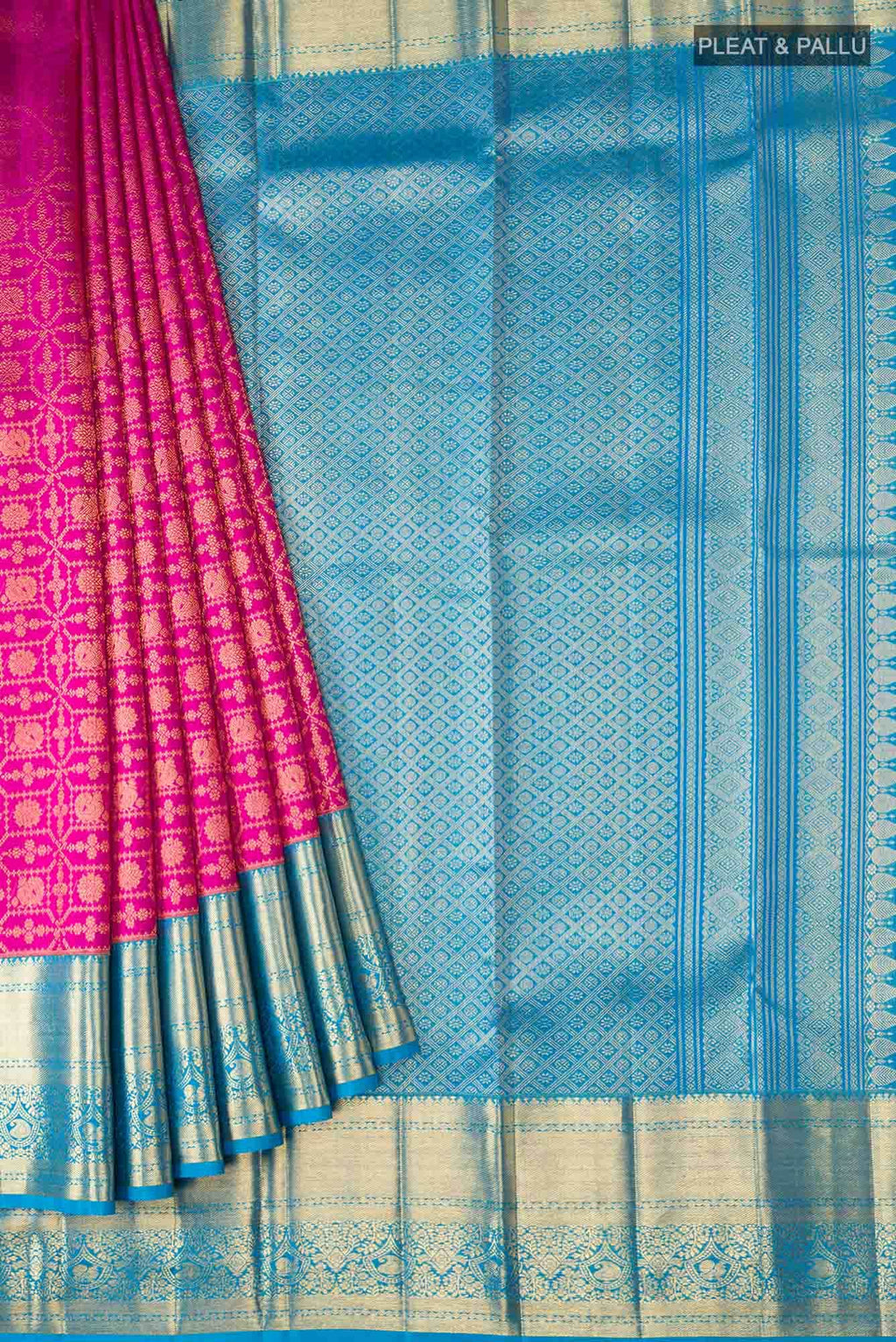 Pink Kanchipuram Silk Saree