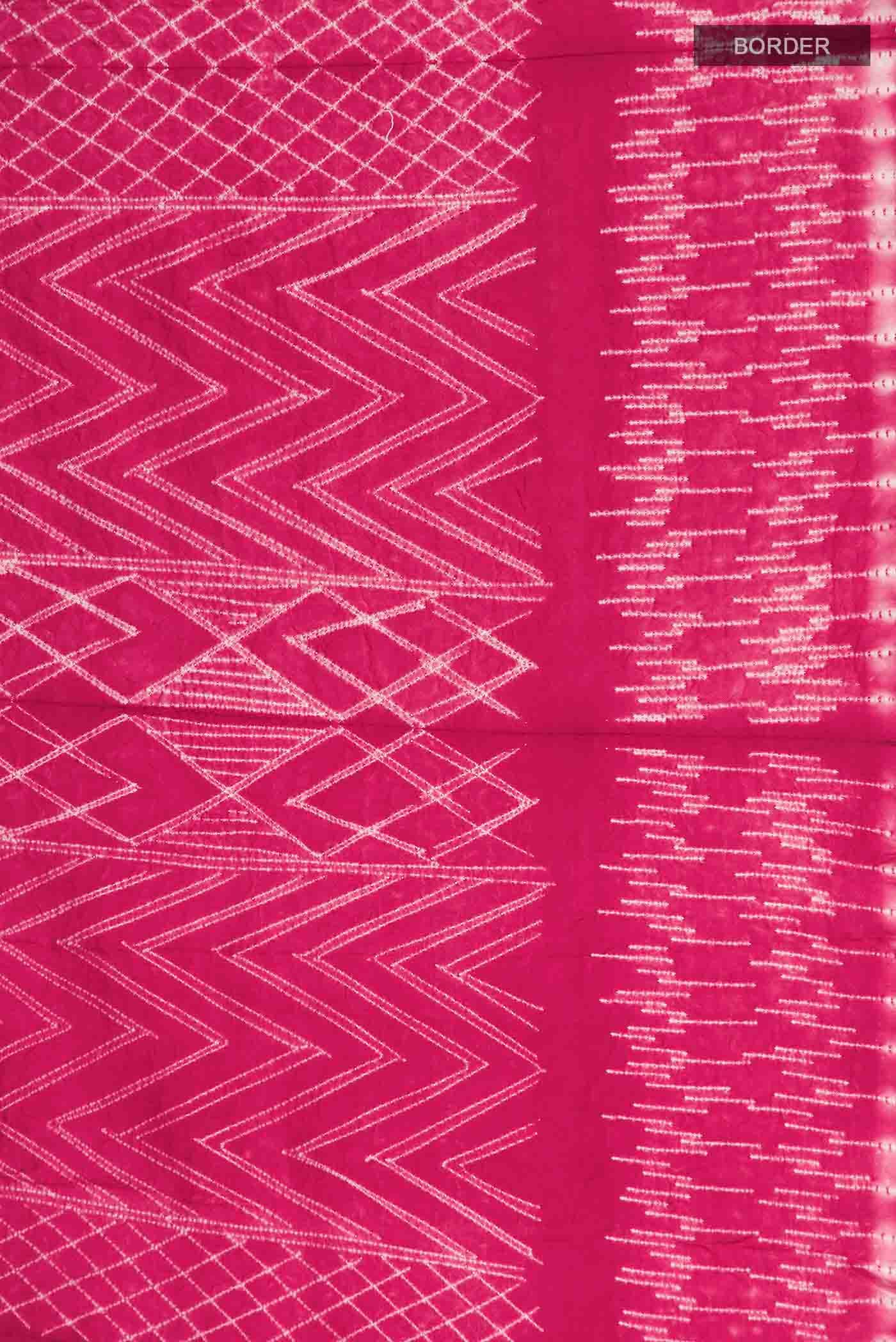 Red Tussar Silk Saree