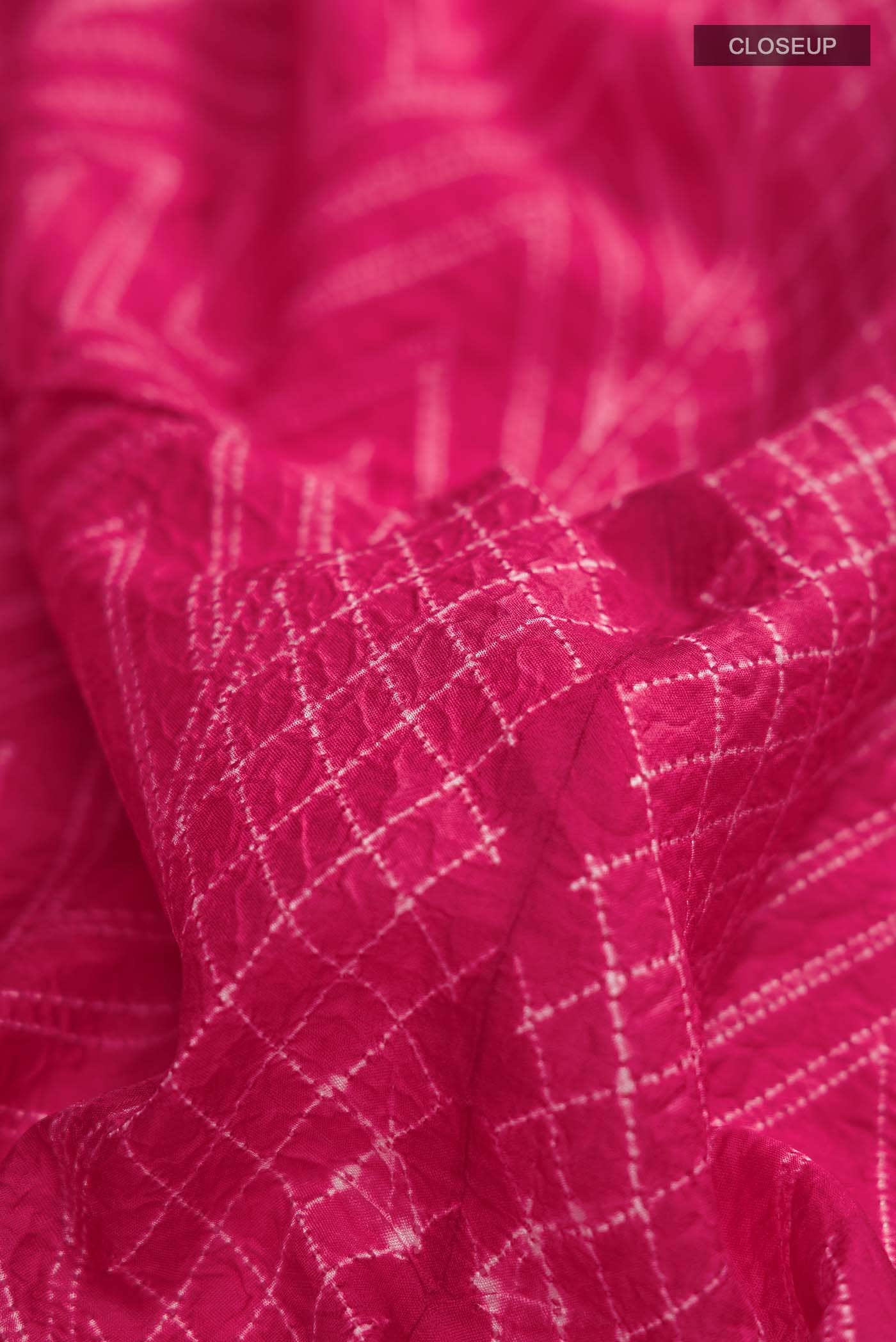 Red Tussar Silk Saree