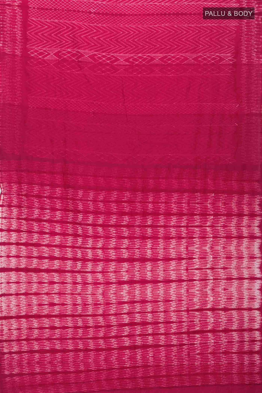 Red Tussar Silk Saree