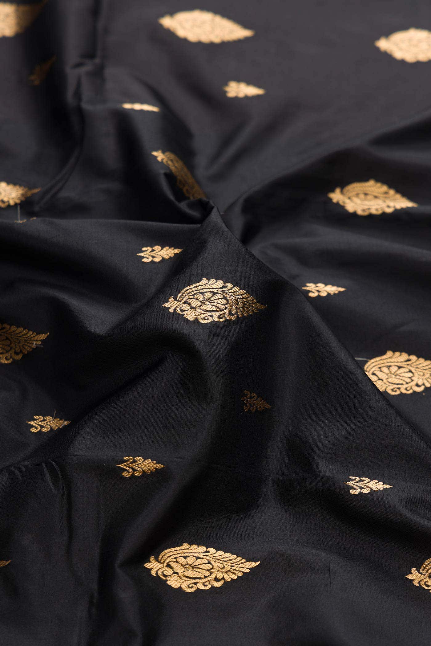 Black Kanchipuram Silk Saree