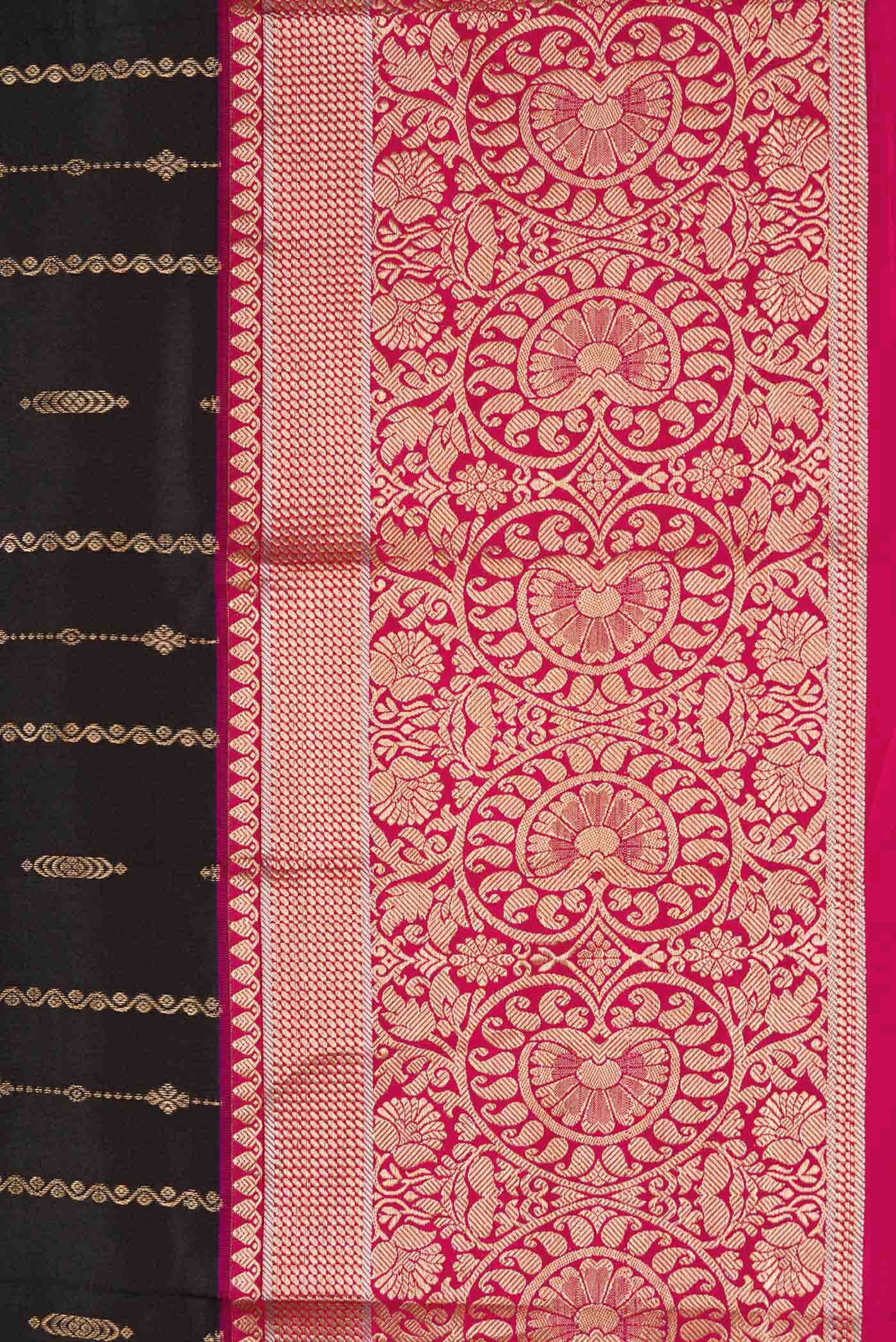 Black Kanchipuram Silk Saree