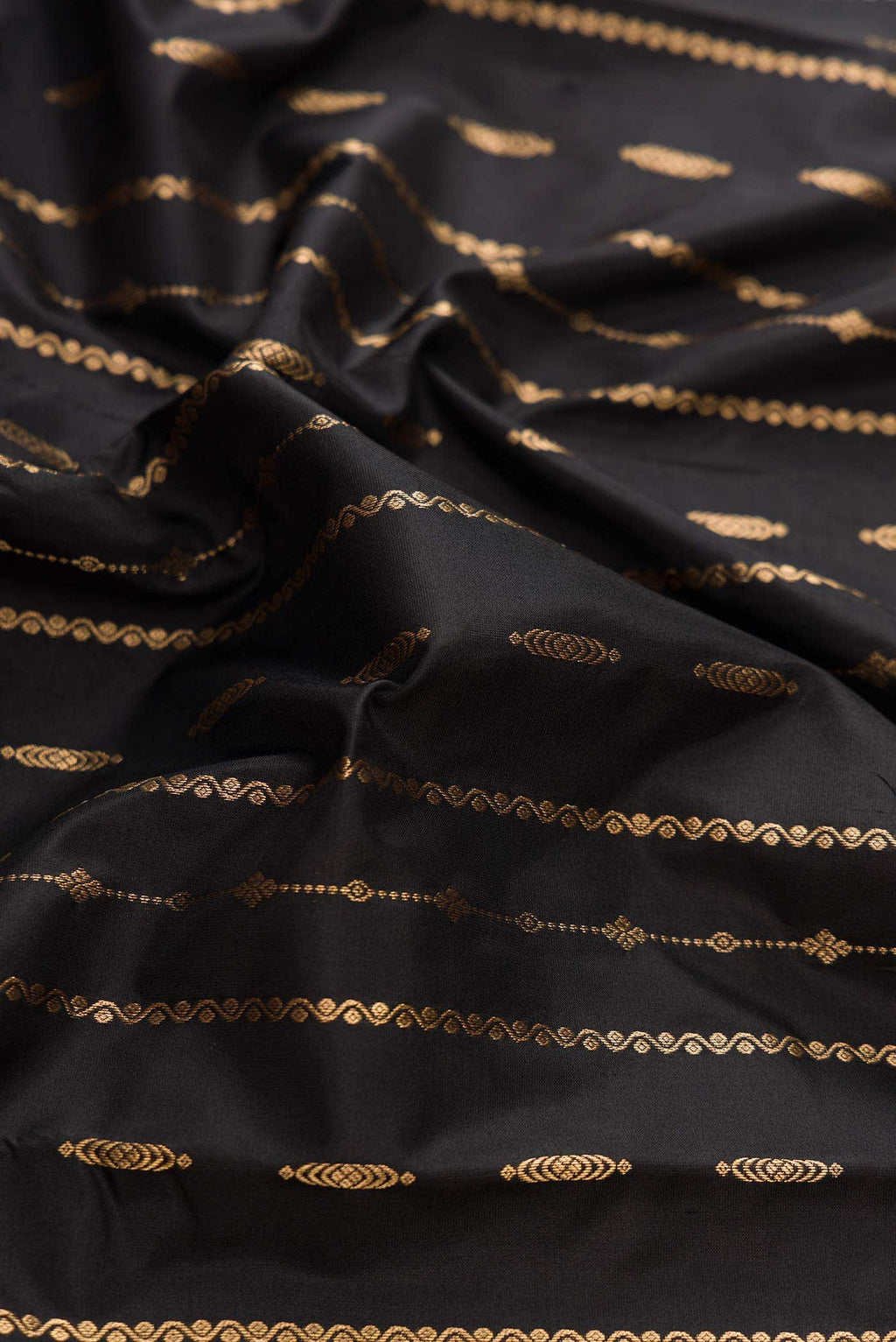 Black Kanchipuram Silk Saree