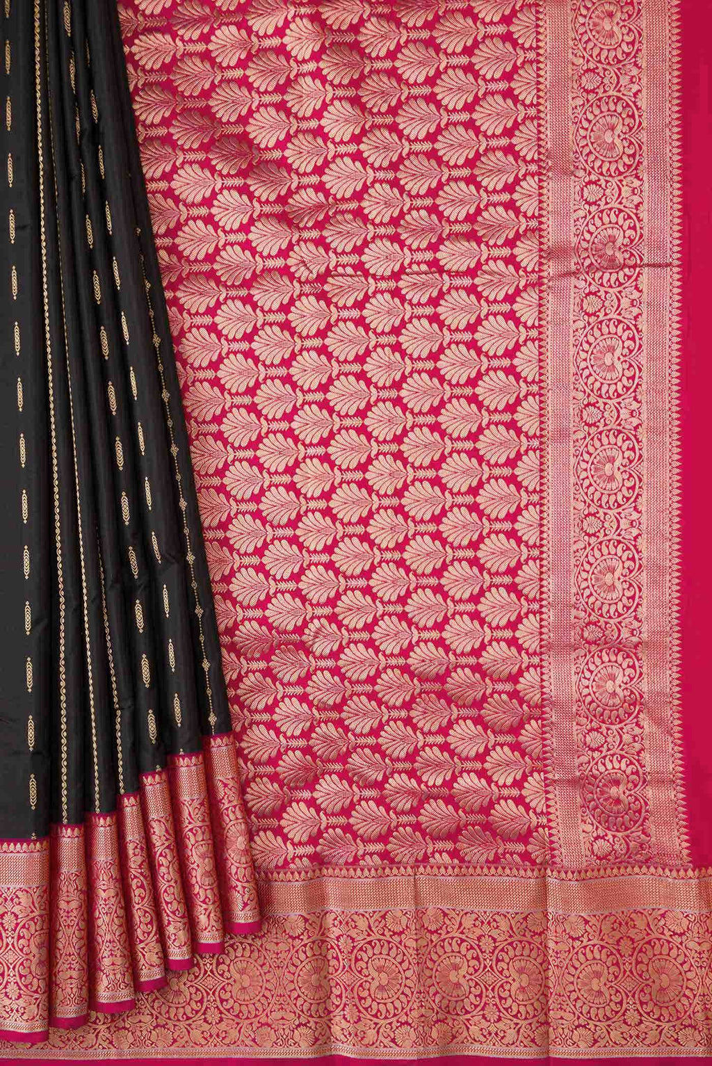 Black Kanchipuram Silk Saree