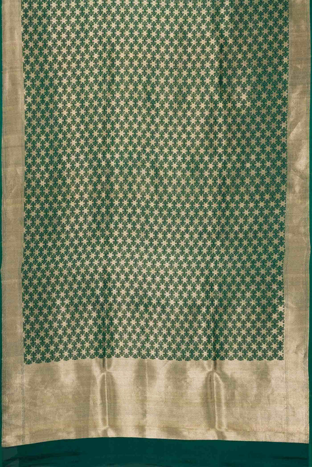 Green Dual Tone Banarasi Silk Saree