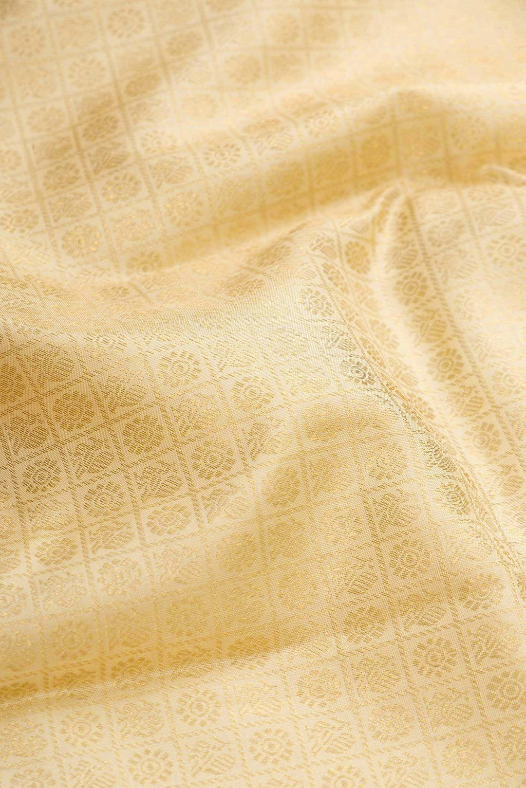 Pure Silk Pure Zari Sandal Kanchipuram Saree