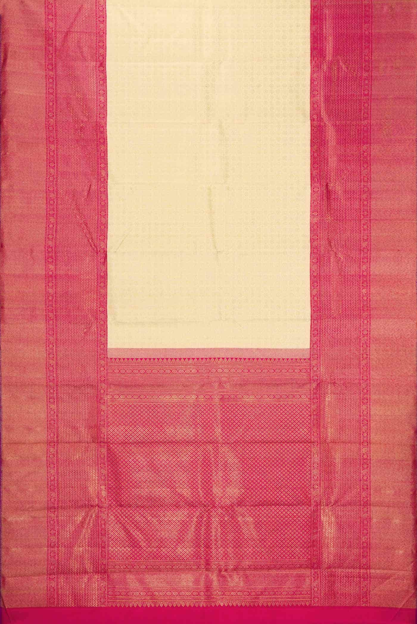 Pure Silk Pure Zari Sandal Kanchipuram Saree