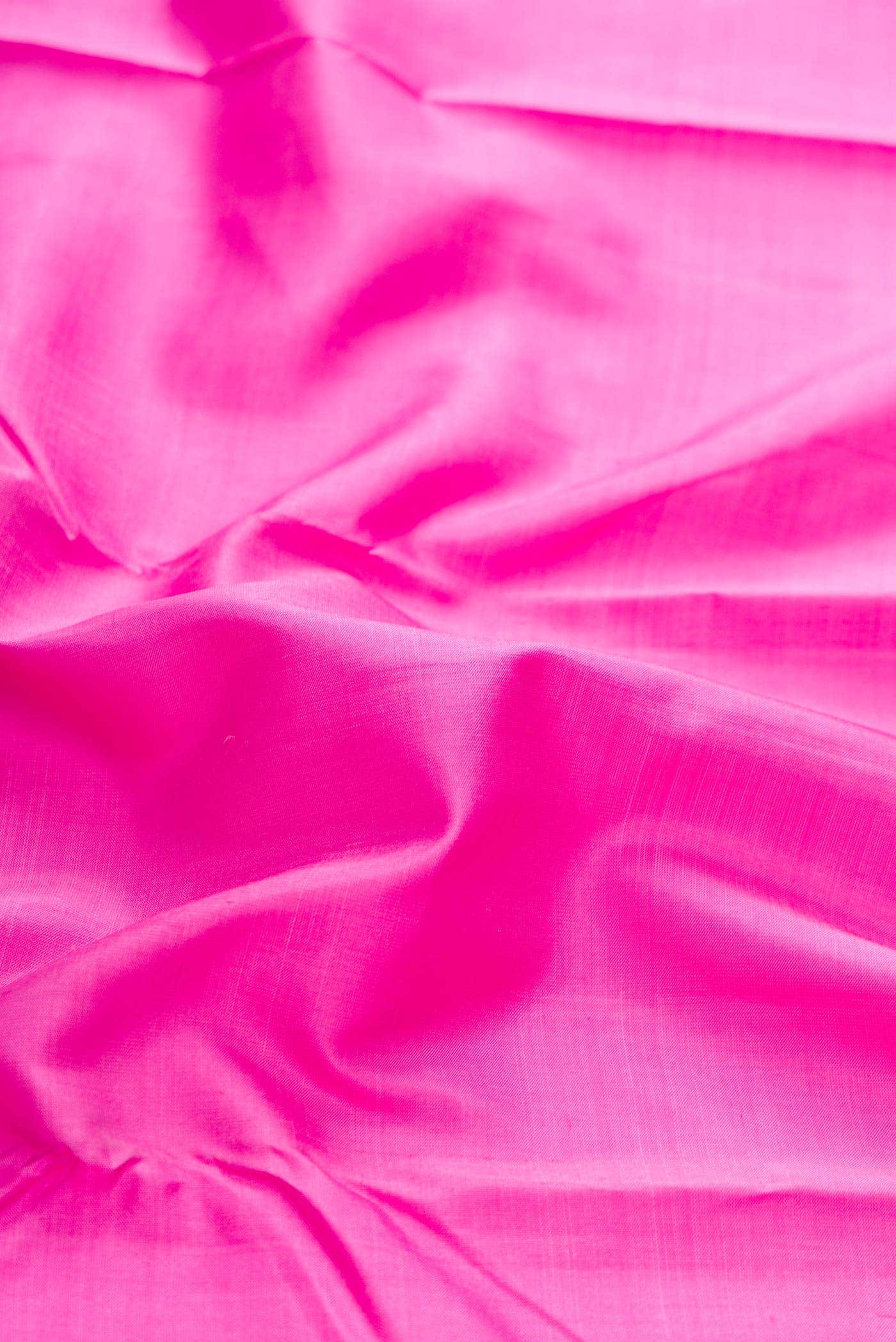 Pure Silk Pure Zari Pink Dual Tone Kanchipuram Saree