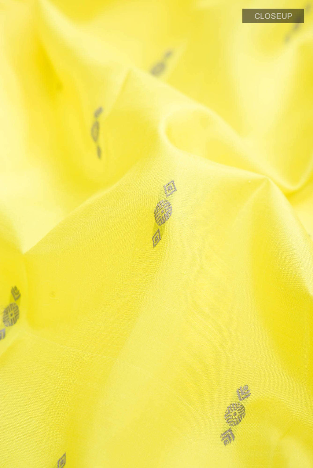 Lemon Yellow Kanchipuram Silk Saree