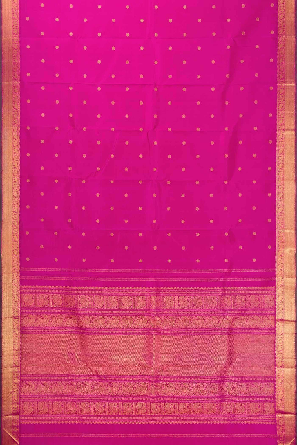 Pure Silk Pure Zari Pink Kanchipuram Saree