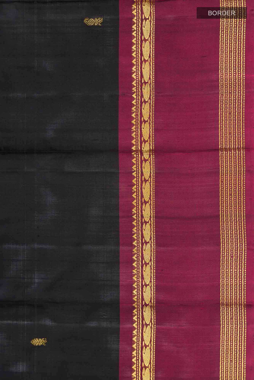 Black Kanchipuram Silk Saree