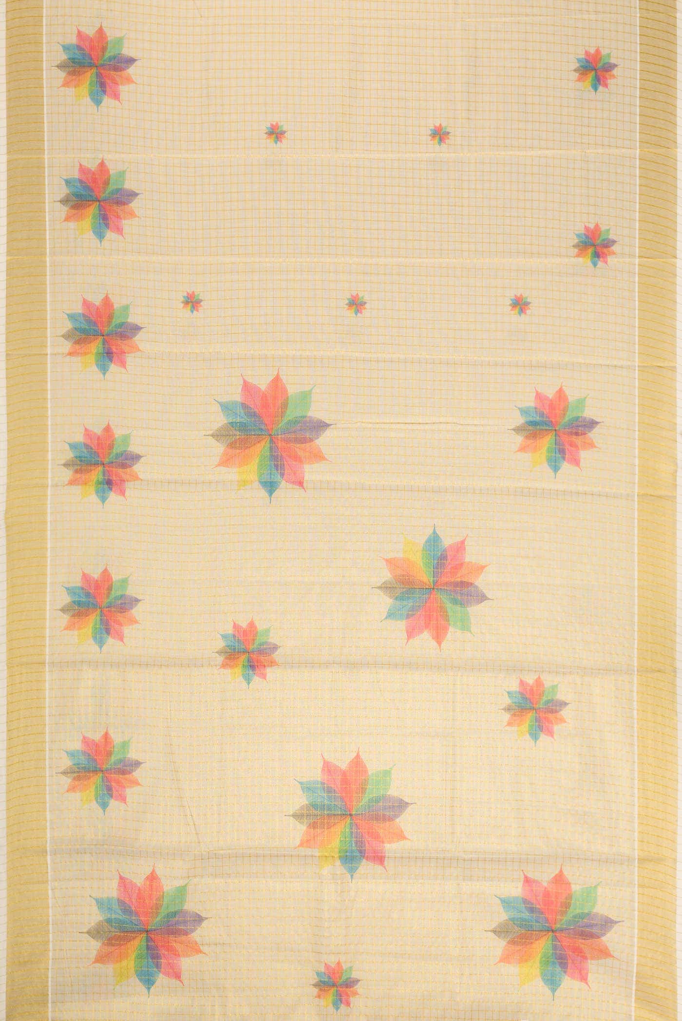 Sandal Dual Tone Kerala Cotton Saree