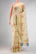 Gold Dual Tone Kerala Cotton Saree