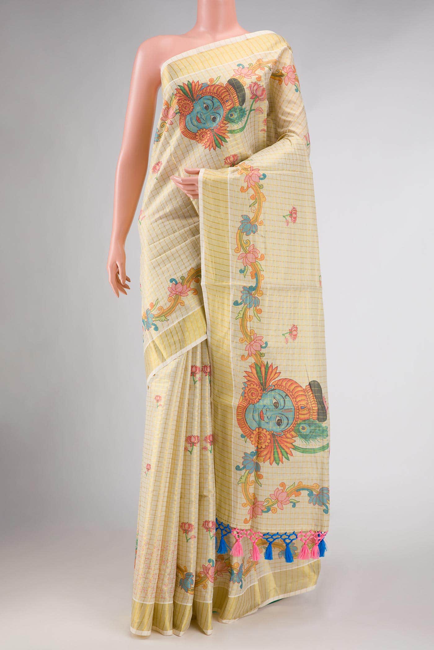 Gold Kerala Cotton Saree
