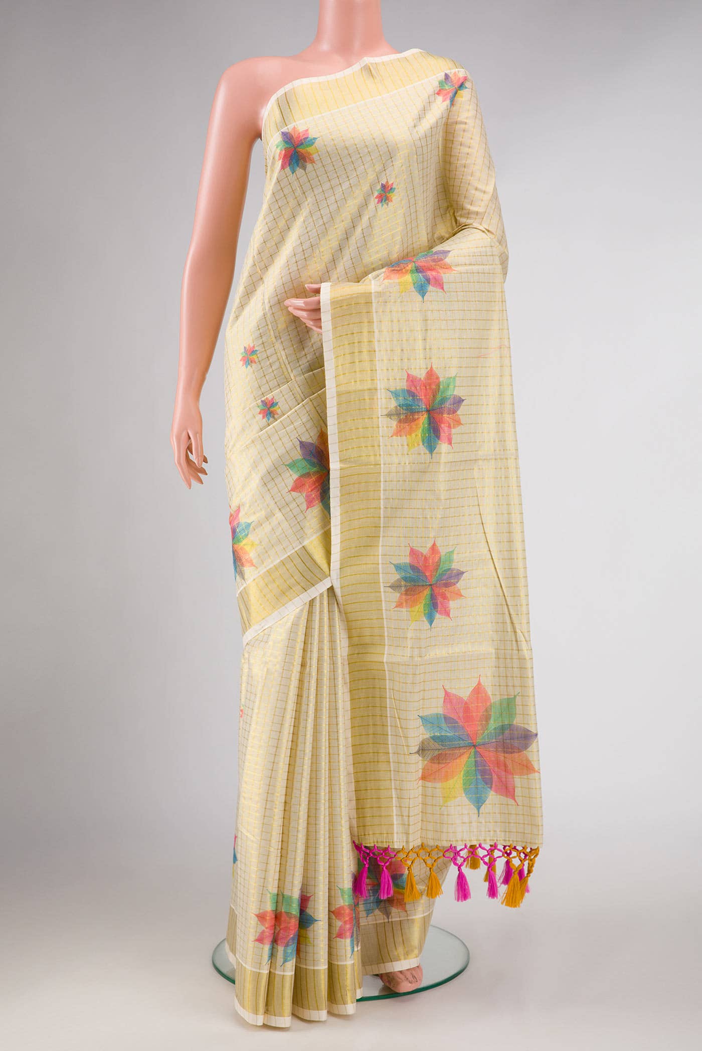 Gold Kerala Cotton Saree