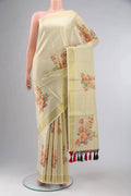 Gold with Cream Dual Tone Kerala Cotton Saree