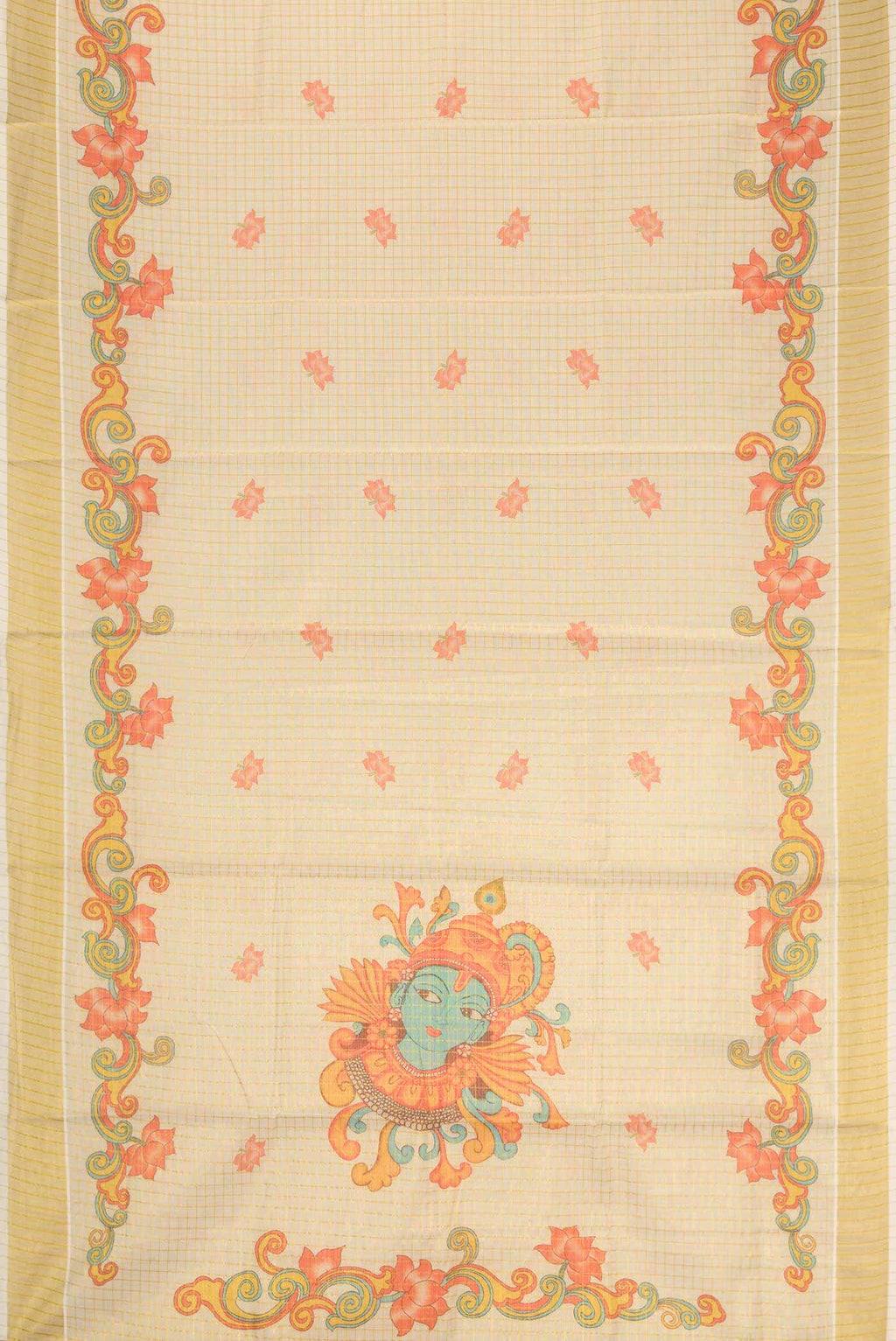 Sandal Dual Tone Kerala Cotton Saree