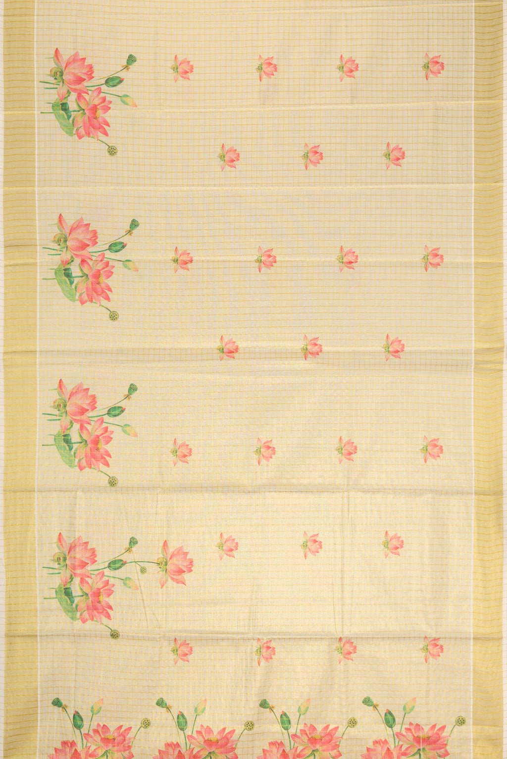 Sandal Dual Tone Kerala Cotton Saree