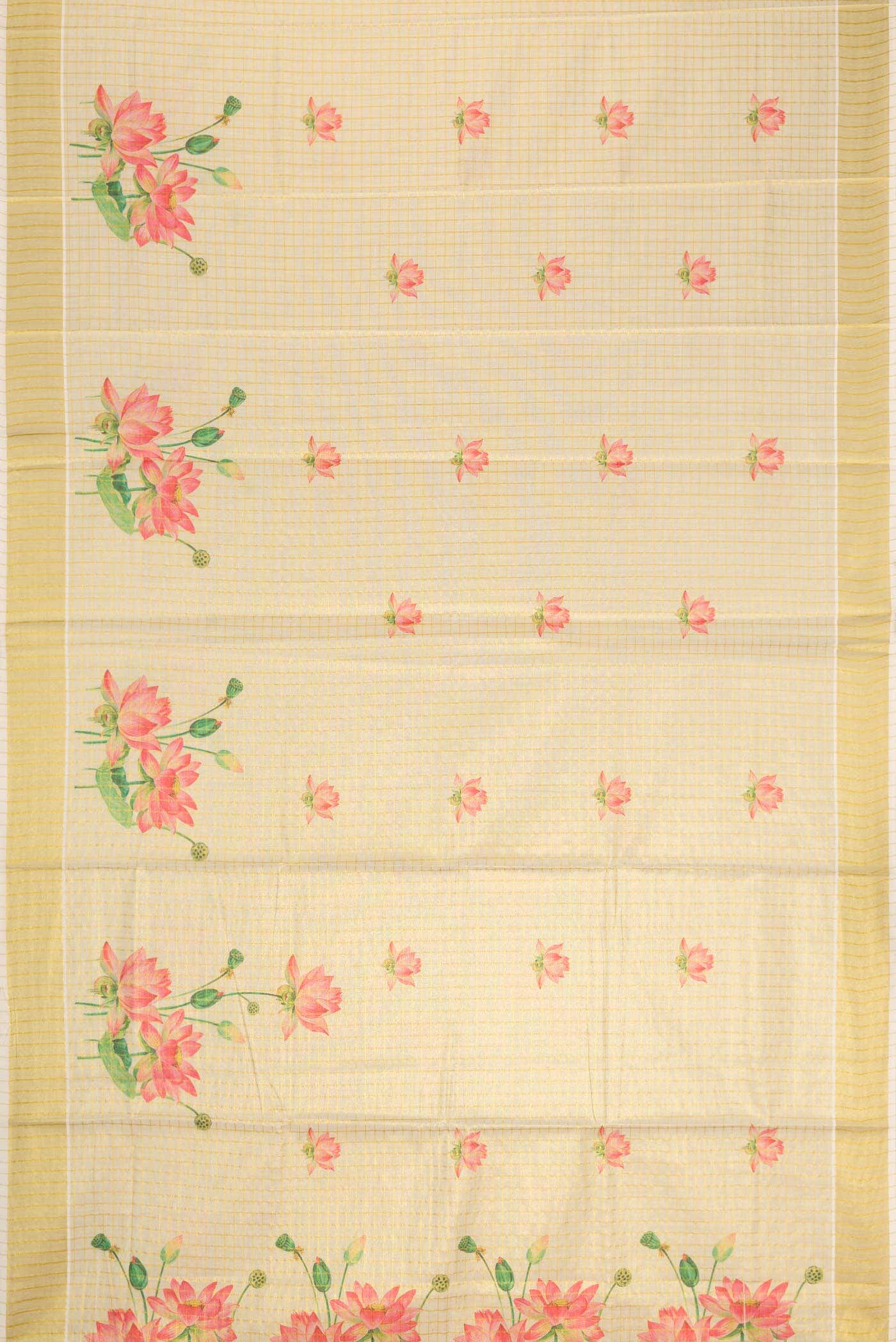 Sandal Dual Tone Kerala Cotton Saree
