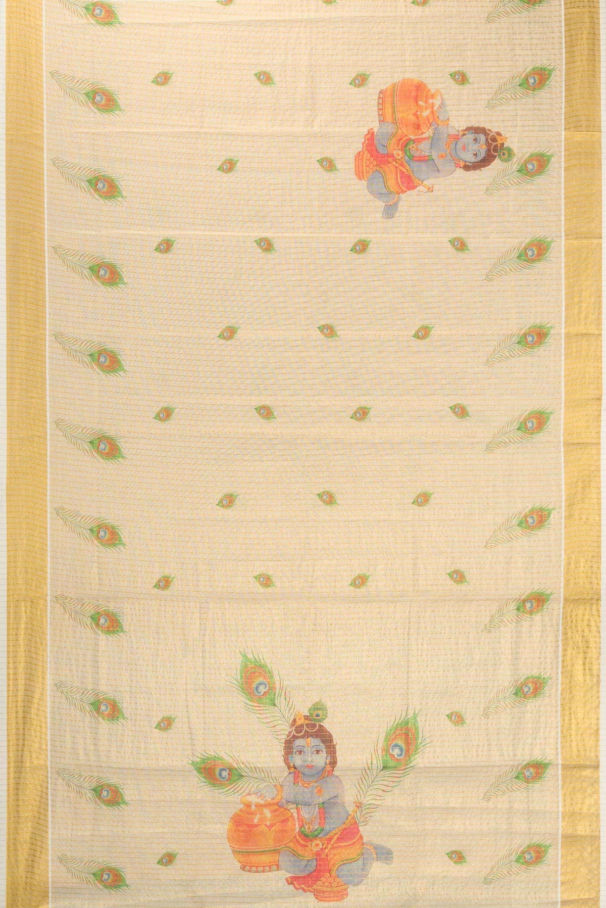 Gold Kerala Cotton Saree