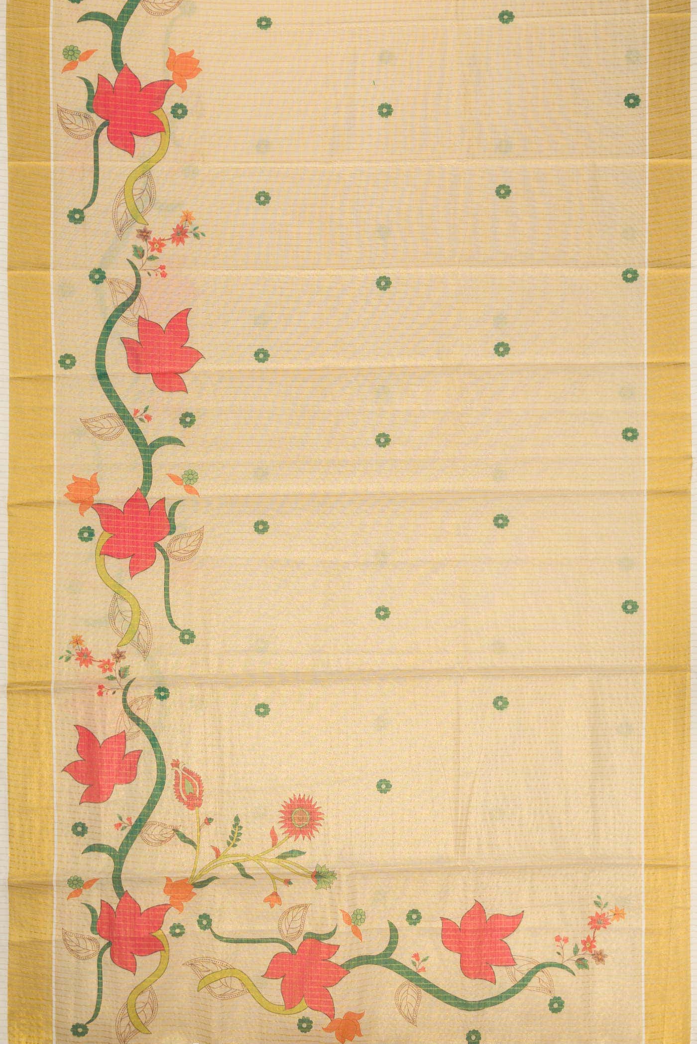 Sandal Dual Tone Kerala Cotton Saree