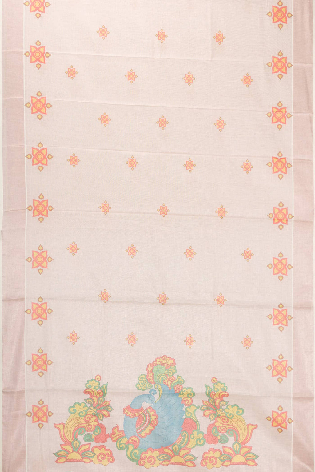 Rose Gold Dual Tone Kerala Cotton Saree