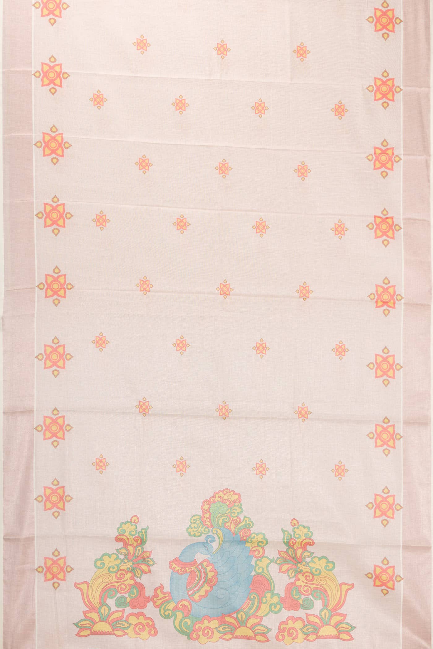 Rose Gold Dual Tone Kerala Cotton Saree