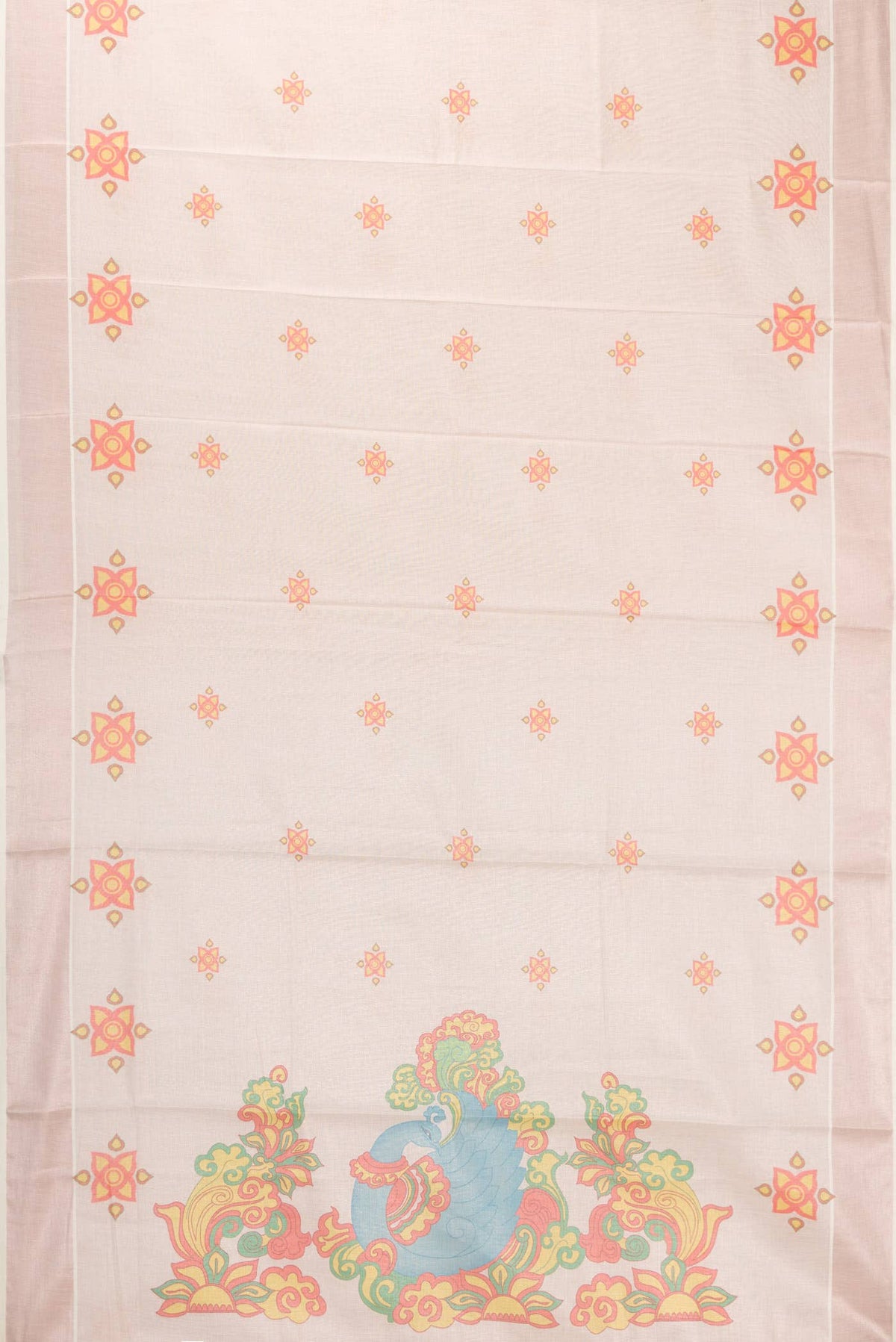 Rose Gold Dual Tone Kerala Cotton Saree