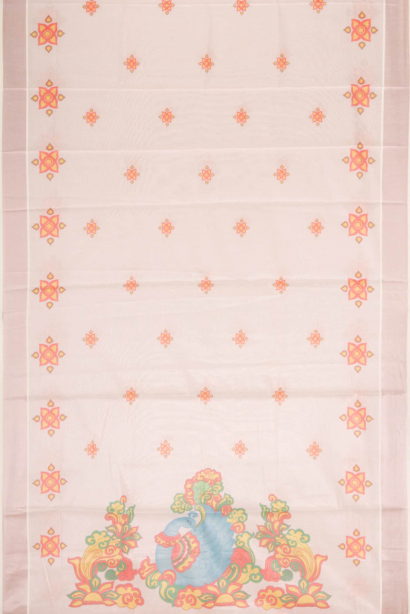 Rose Gold Dual Tone Kerala Cotton Saree