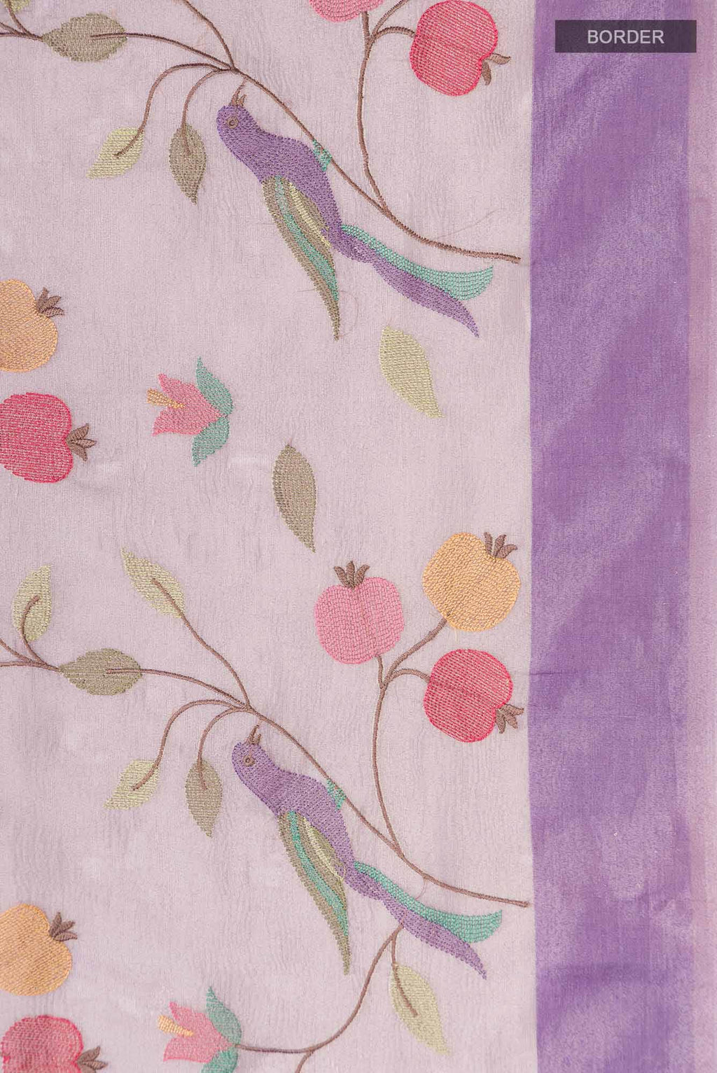 Lavender Tissue Silk Saree