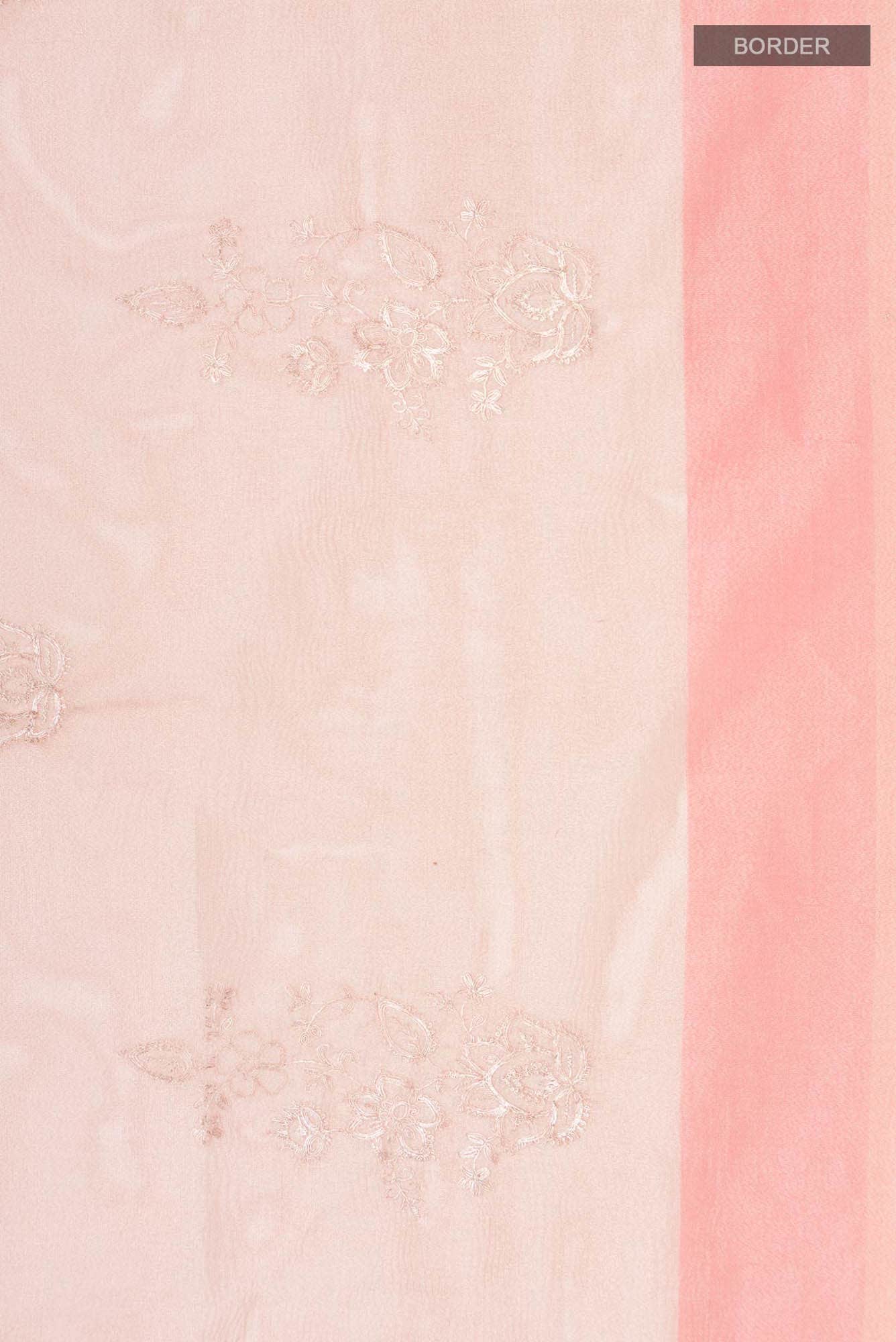 Peach Tissue Silk Saree