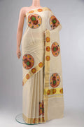 Gold Kerala Cotton Saree