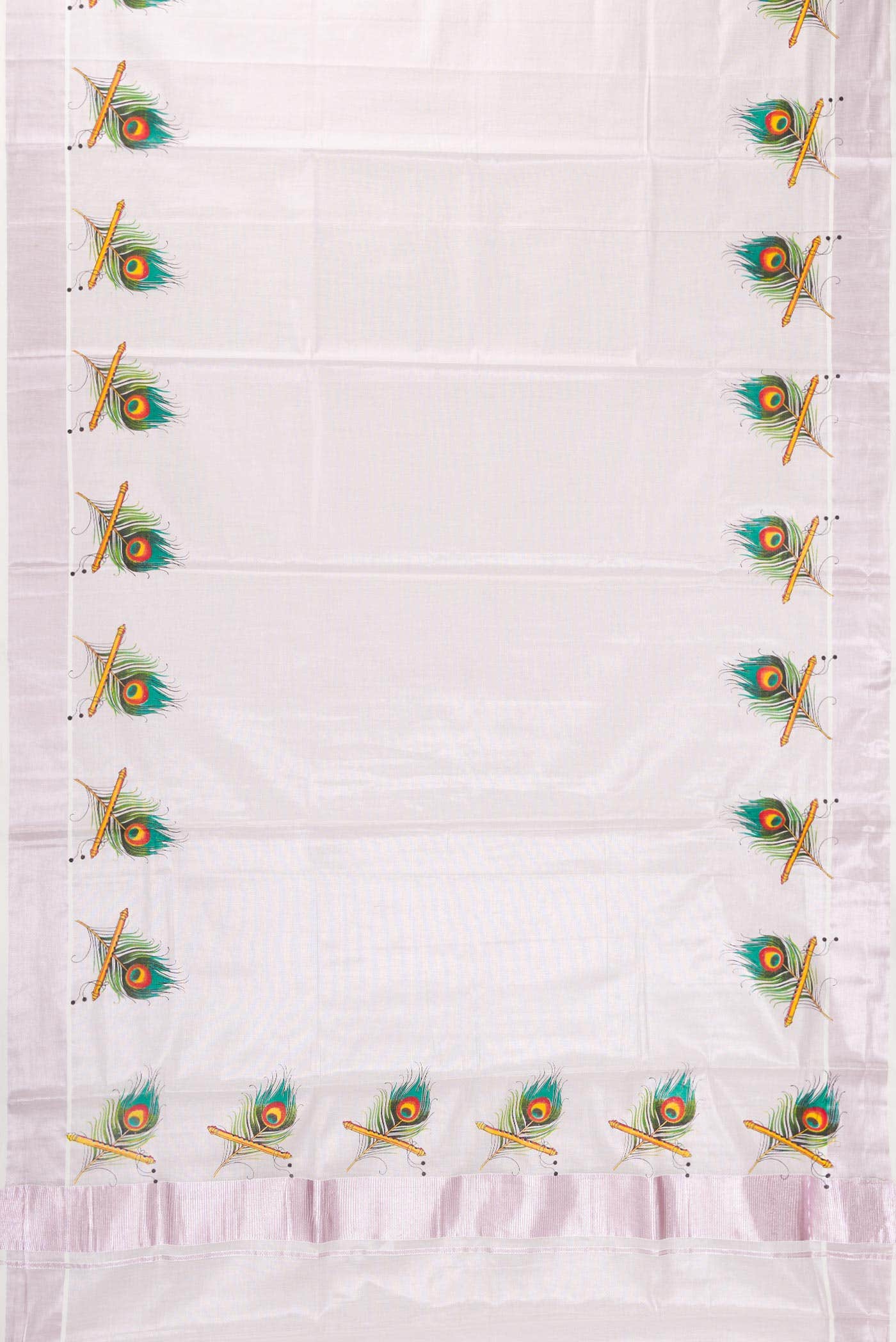 Lilac Dual Tone Kerala Cotton Saree